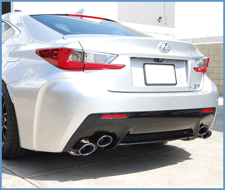 Invidia Rolled Stainless Steel Quad Tip Cat-Back Exhaust | 2014+ Lexus RC-F Q300 (HS14LRF3SH) - 0