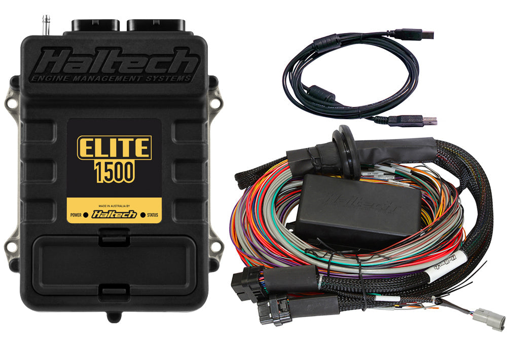 Haltech Elite 1500 16ft Premium Universal Wire-In Harness ECU Kit