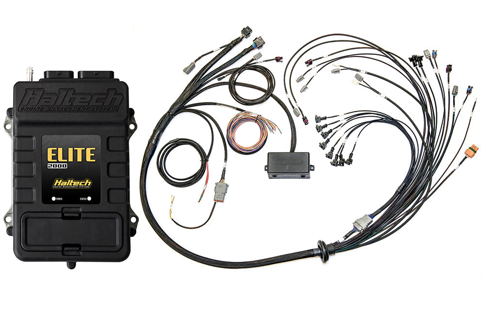 Haltech Elite 2000 Terminated Harness ECU Kit w/ EV1 Injector Connectors