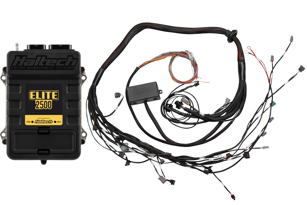 Haltech Elite 2500 Terminated Harness ECU Kit w/ EV1 Injector Connectors