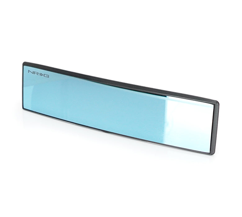 NRG 300mm Wide Panorama Clip-on Rearview Mirror - Convex w/ Blue Tint