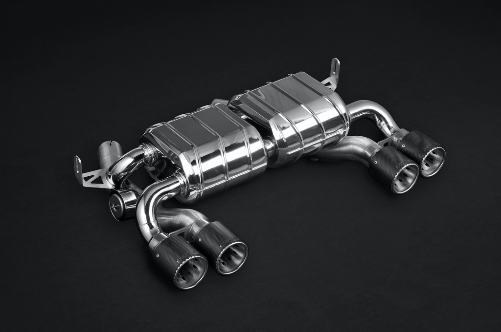 BMW M3/M4 - Valved Exhaust System Incl. Remote (Carbon Fiber Tips)