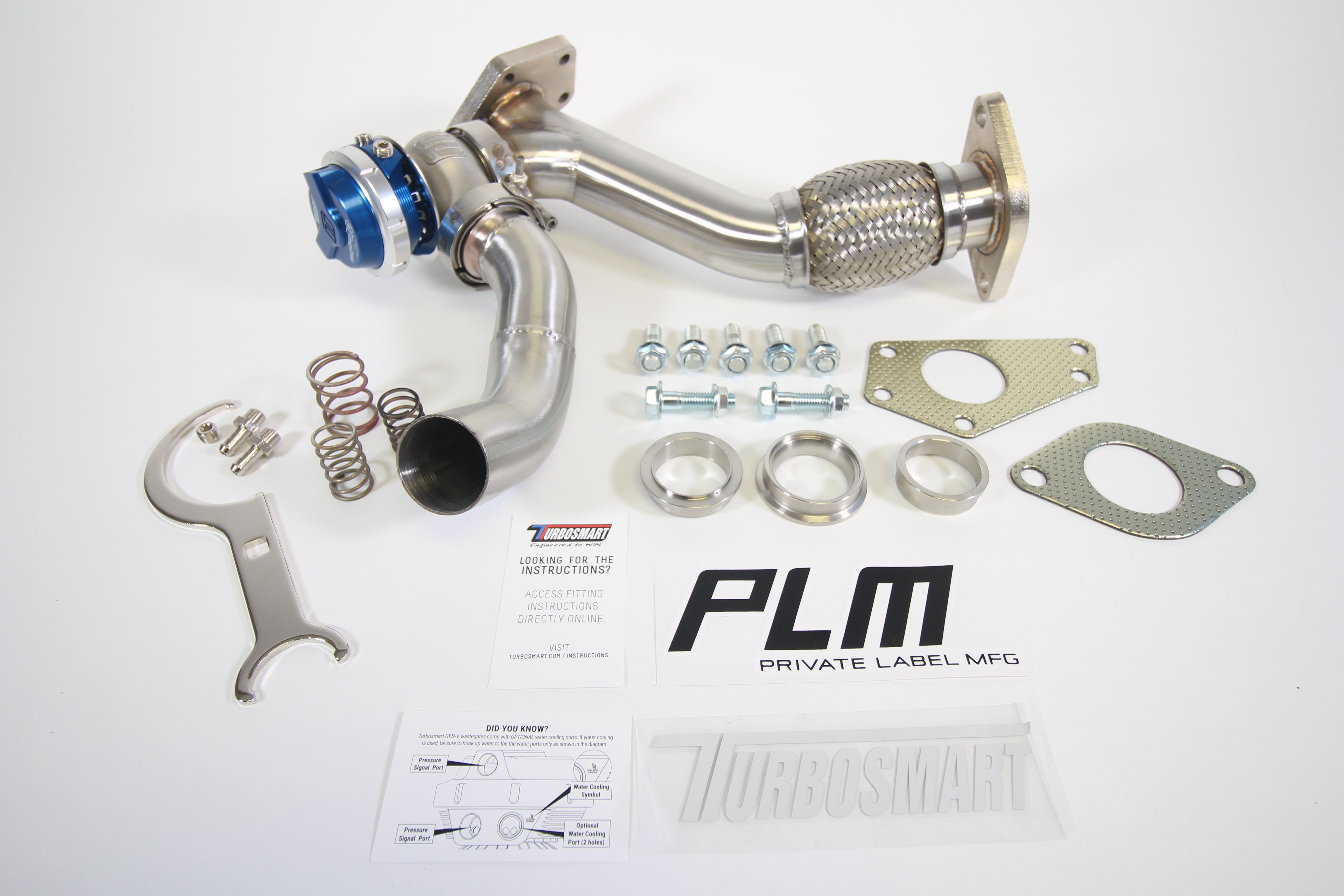 PLM Subaru EWG 44mm Up Pipe with Turbosmart WG45 Gen V Wastegate