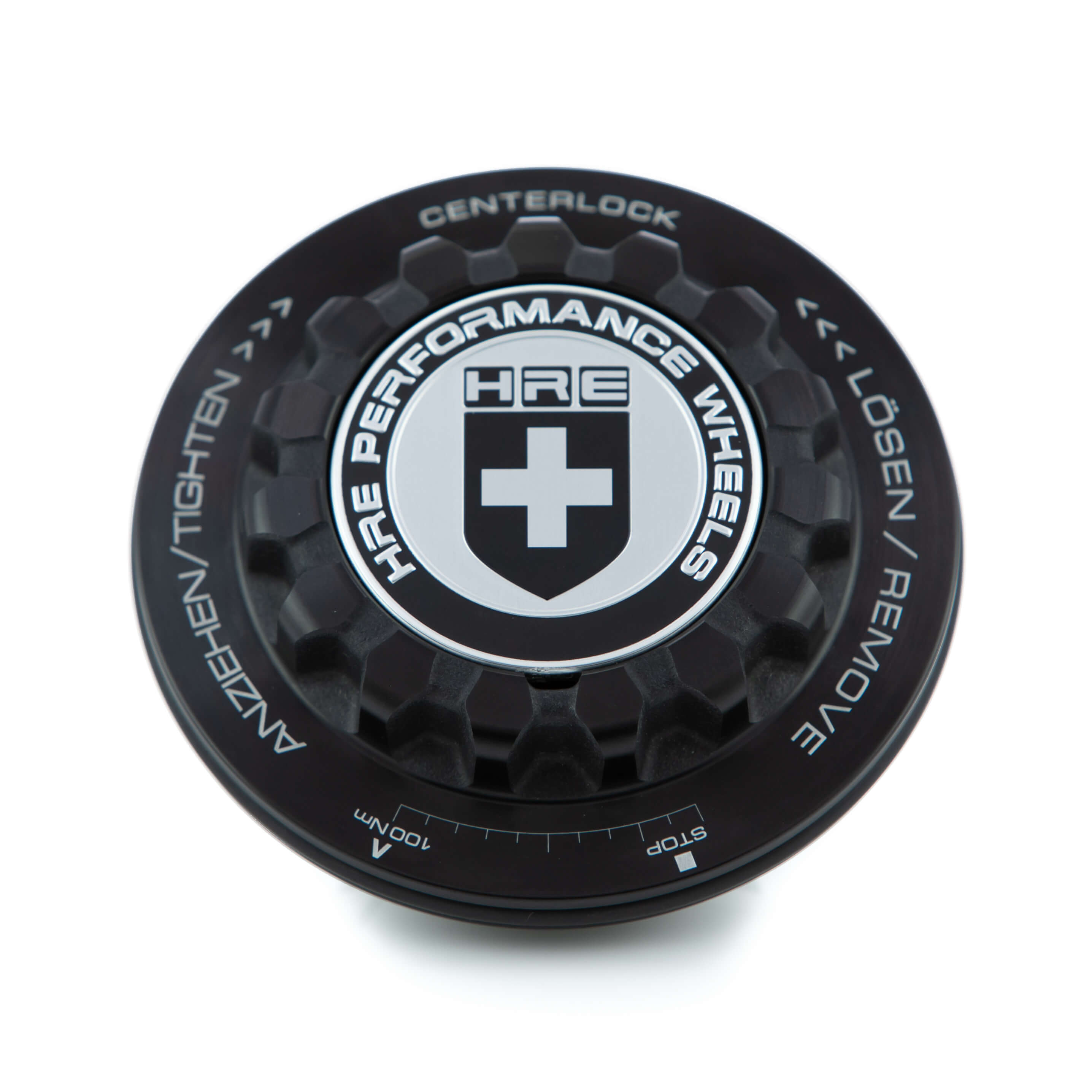 HRE CENTER CAP FOR FLOWFORM BLACK/SILVER LOGO