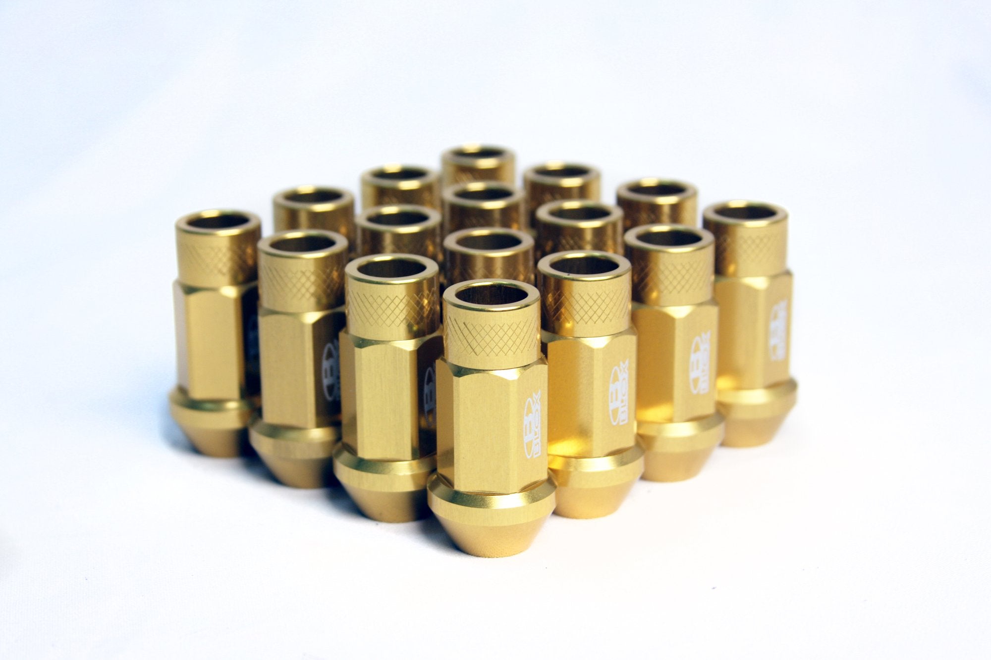 BLOX Racing Street Series Forged Lug Nuts - Gold 12 x 1.25mm - Set of 20