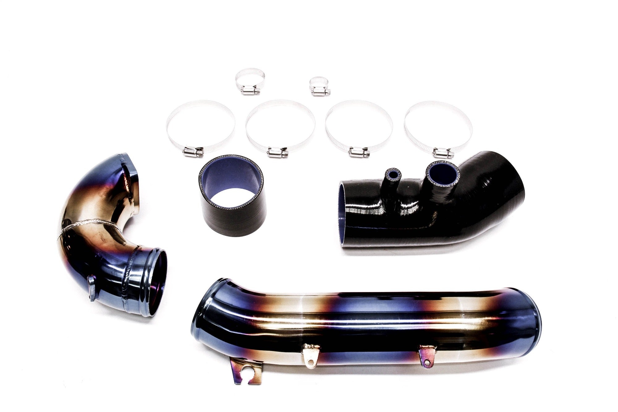 PLM Turbo Inlet Pipe Kit Stainless Burnt Blue - 2023+ FL5 Civic Type R