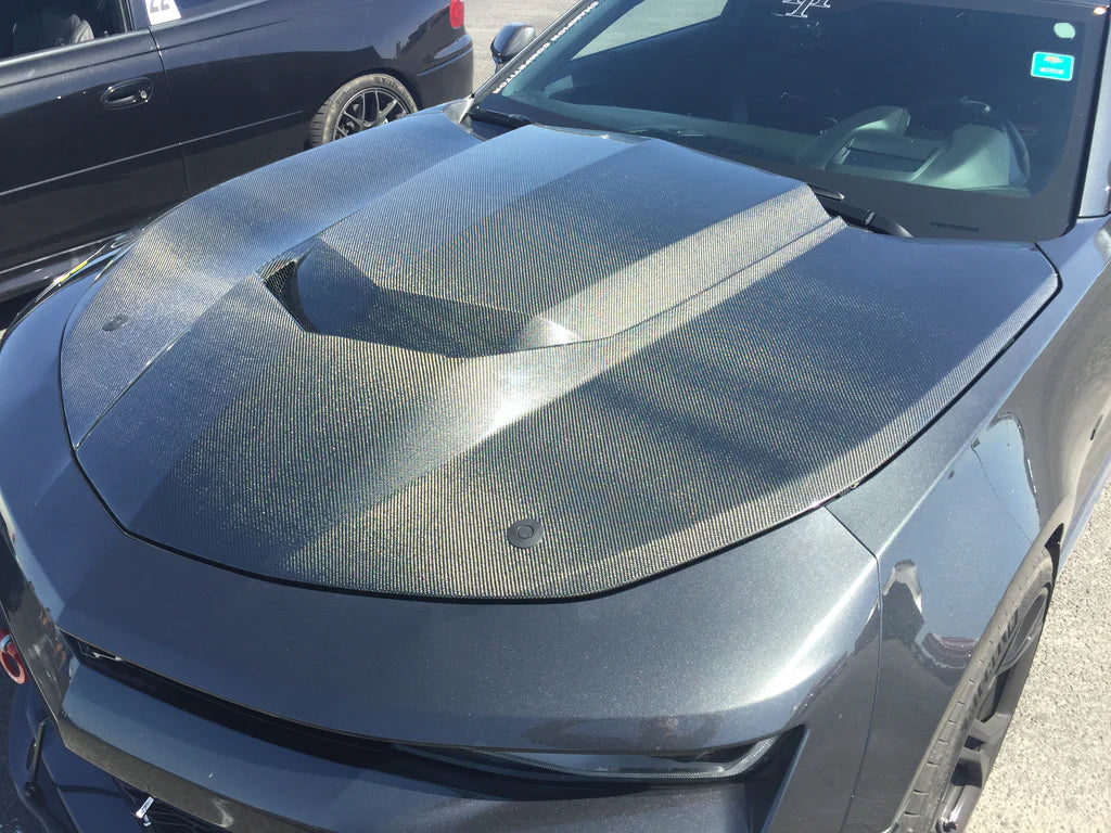 2016 - 2024 CAMARO TYPE-AZ DOUBLE SIDED CARBON FIBER HOOD