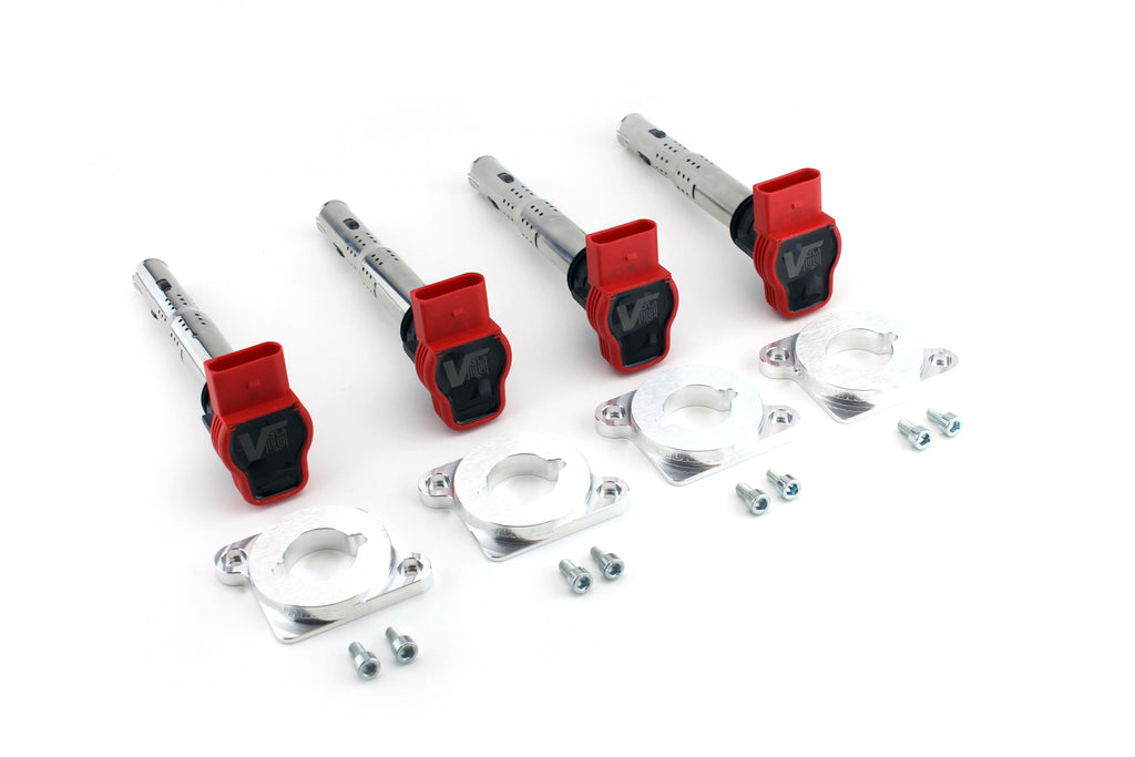 Coilpack Adapter Kit With Red Velt Sport Coilpacks | 1.8T