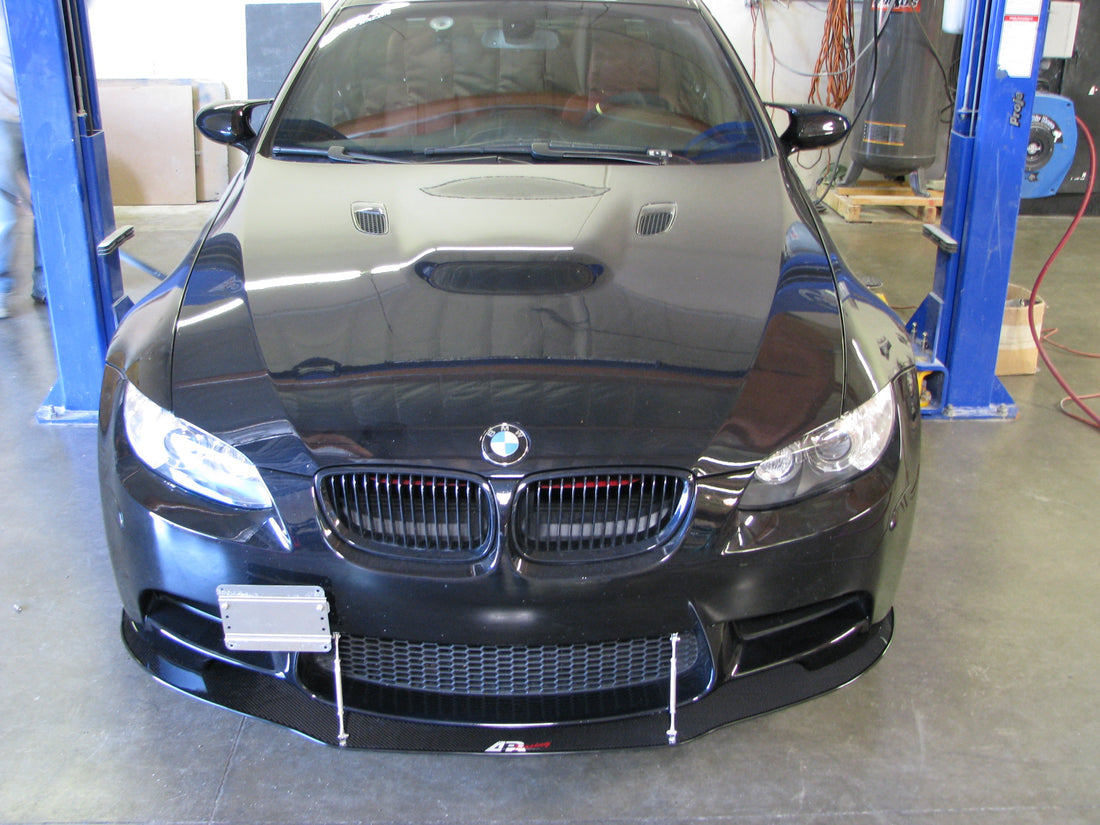 CARBON FIBER Wind Splitter With Rods BMW E92 M3 2007-13 - 0