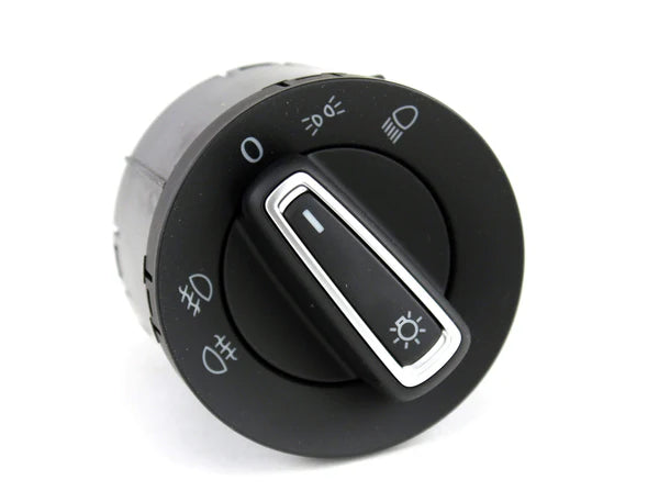 European Headlight Switch for Mk7 | Chrome Trim (Standard) | 5G0941431BFWZU