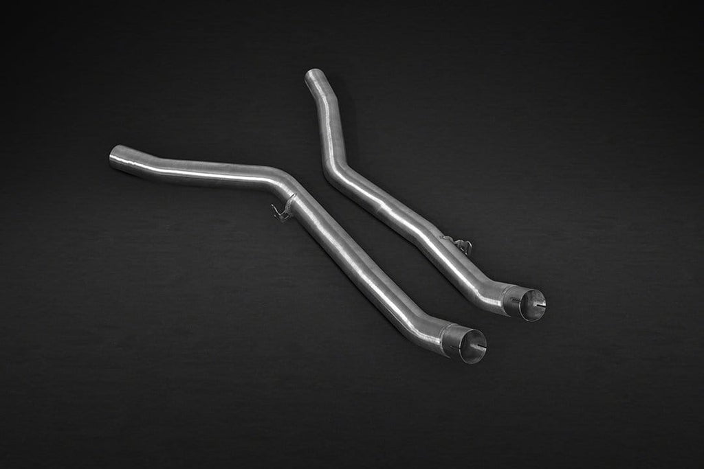 BMW X5M (F15) (2013 ) & X6M (2014 ) Valved Exhaust System, Mid-Pipes, & CES-3 Remote Kit With Stainless Steel Tips