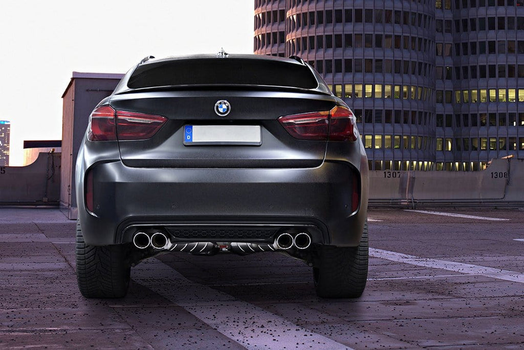 BMW X5M (F15) (2013 ) & X6M (2014 ) Valved Exhaust System, Mid-Pipes, & CES-3 Remote Kit With Stainless Steel Tips