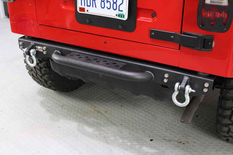 Fishbone Offroad 97-06 Jeep Wrangler TJ Rear Bumper W/Step Piranha Series - 0