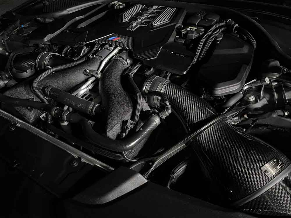 CSF 16-21 BMW M5 (F90) / 17-21 BMW M8 (F91/F92/F93) Twin Charge-Air-Cooler Set - Crinkle Black