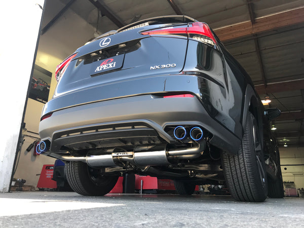 APEXi N1 Evolution-X Exhaust. Lexus NX300 Turbo 2018-2021 . Axleback with Titanium - 0