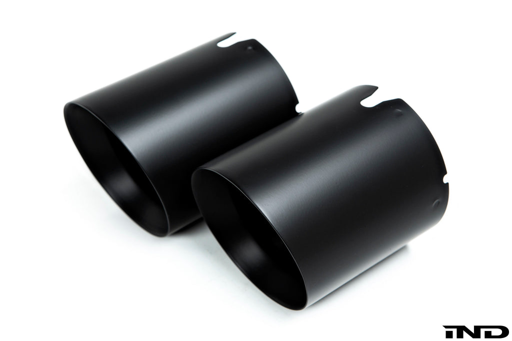 IND A90 Supra Exhaust Tip Set - Matte Black