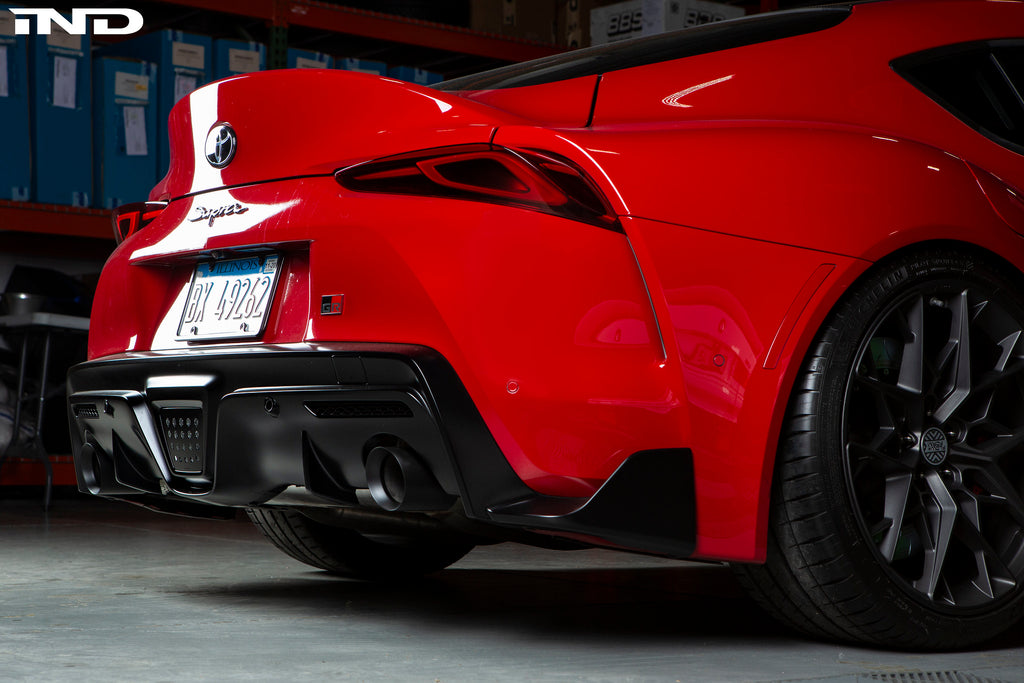 IND A90 Supra Exhaust Tip Set - Matte Black