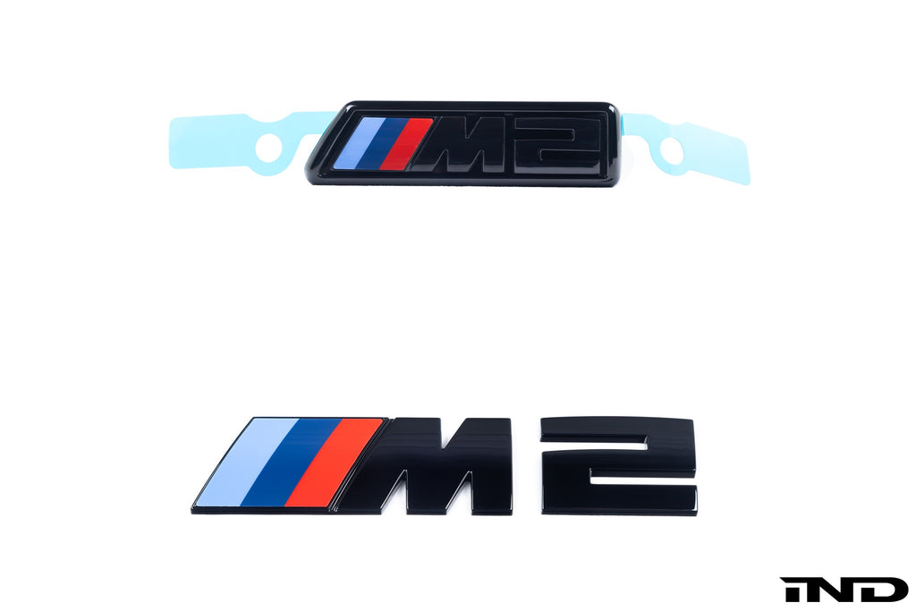 IND G87 M2 Gloss Black Painted Front Grille and Trunk Emblem Set | Park ...