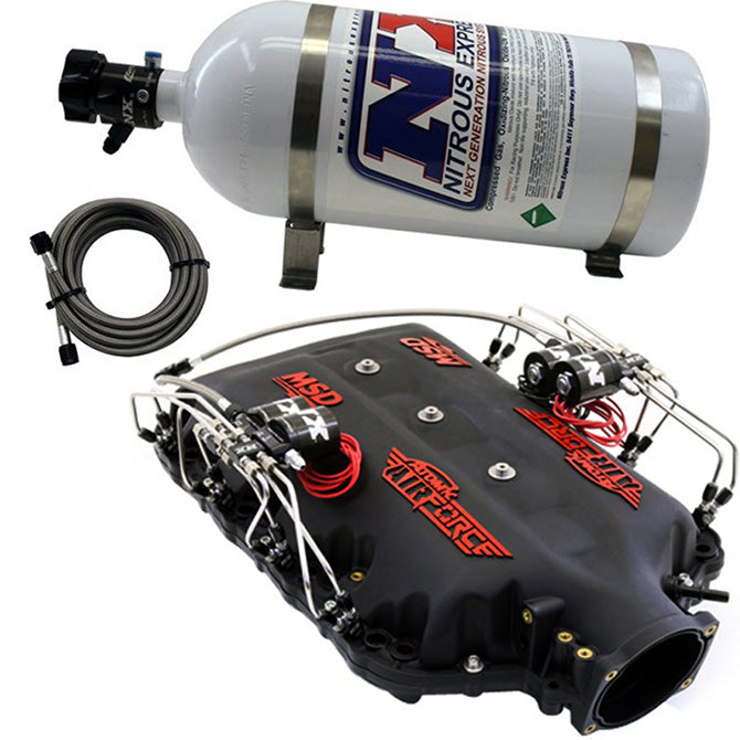 MSD AIRFORCE MANIFOLD FOR 2014-UP LT1 ENGINES W/ NX DIRECT PORT