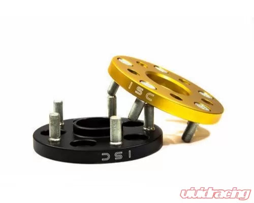 ISC Suspension 5x100 to 5x114 15mm Wheel Adapters Gold - Set of 4