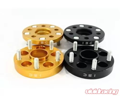 ISC Suspension 5x100 to 5x114 25mm Wheel Adapters Gold - Set of 4