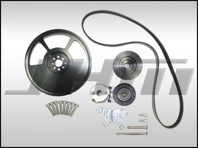 JHM 6-Rib Alternator Belt Conversion Kit, Version 2 for B6-B7 S4 and C5-allroad w 4.2L (40v)