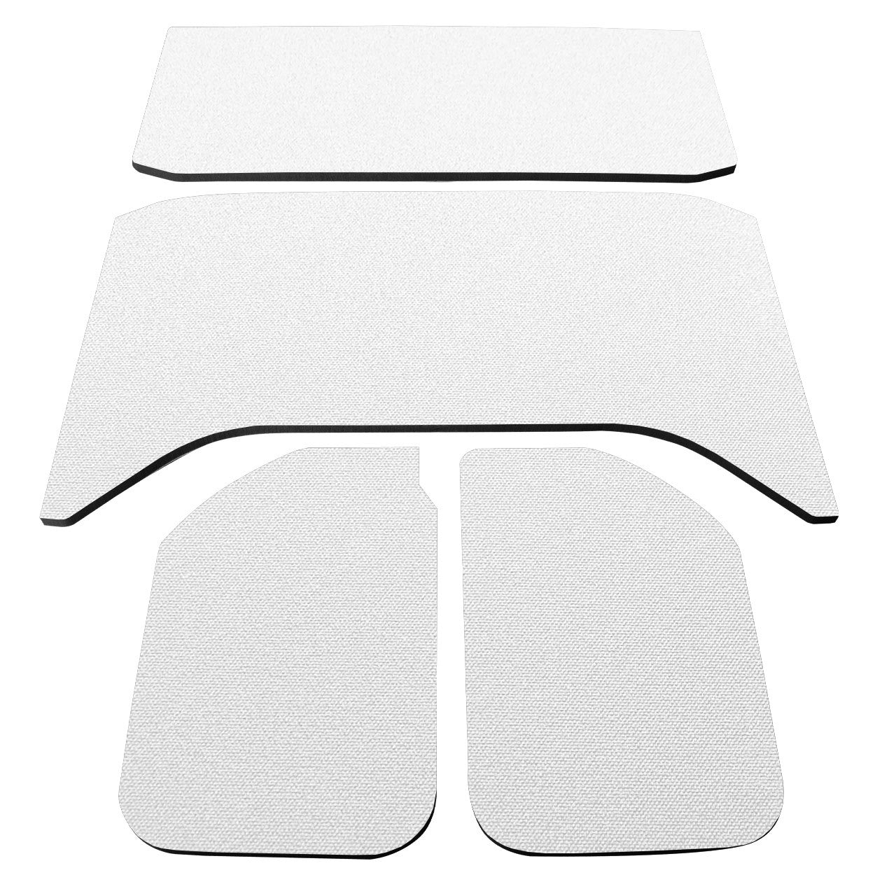 DEI 11-18 Jeep Wrangler JK 4-Door Boom Mat Headliner - 4 Piece - White