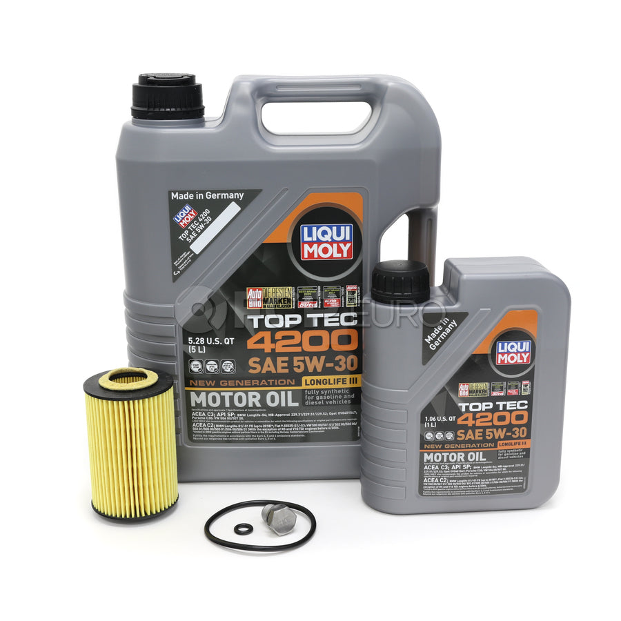 Audi Engine Oil Change Kit - Liqui Moly 03N115562KT8