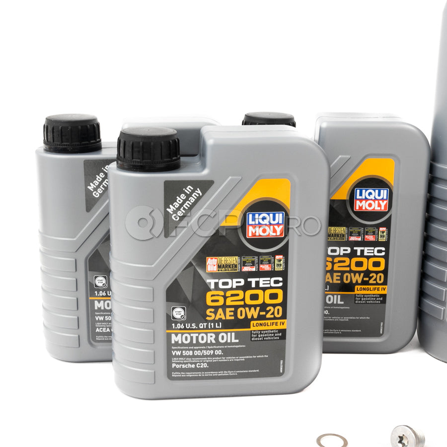 Audi Engine Oil Change Kit - Liqui Moly 06M198405FKT12