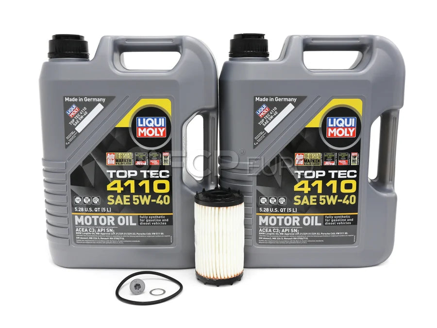 Audi Engine Oil Change Kit - Liqui Moly 06M198405FKT8