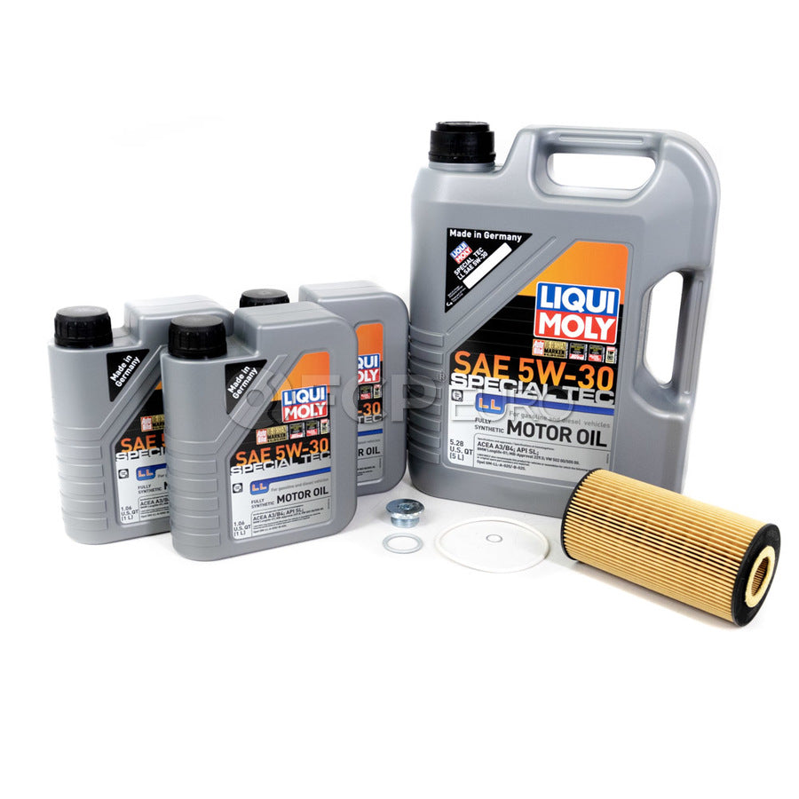 Audi Engine Oil Change Kit - Liqui Moly 079198405AKT13