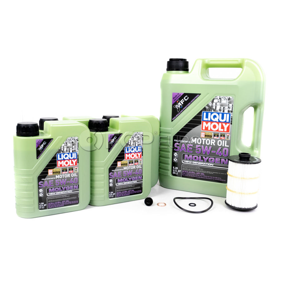 Audi Engine Oil Change Kit - Liqui Moly 079198405DKT2