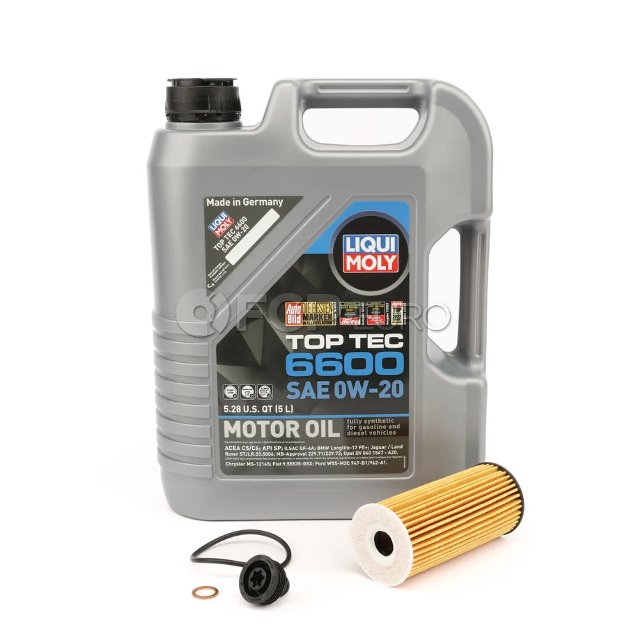 BMW 0W20 Oil Change Kit - Liqui Moly 11428570590KT8