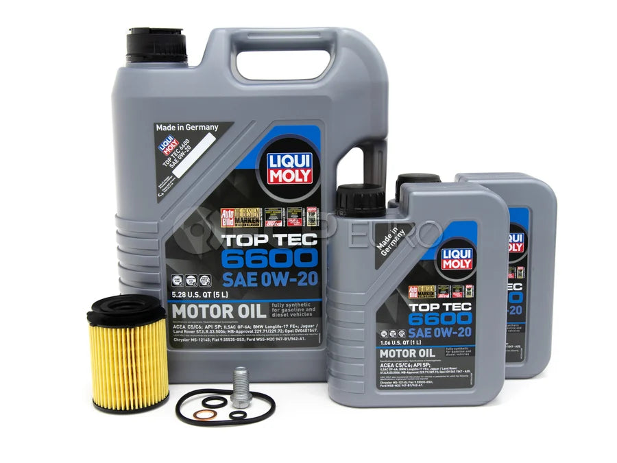 Mercedes Oil Change Kit 0W20 - Liqui Moly Top Tec 6600 229.72