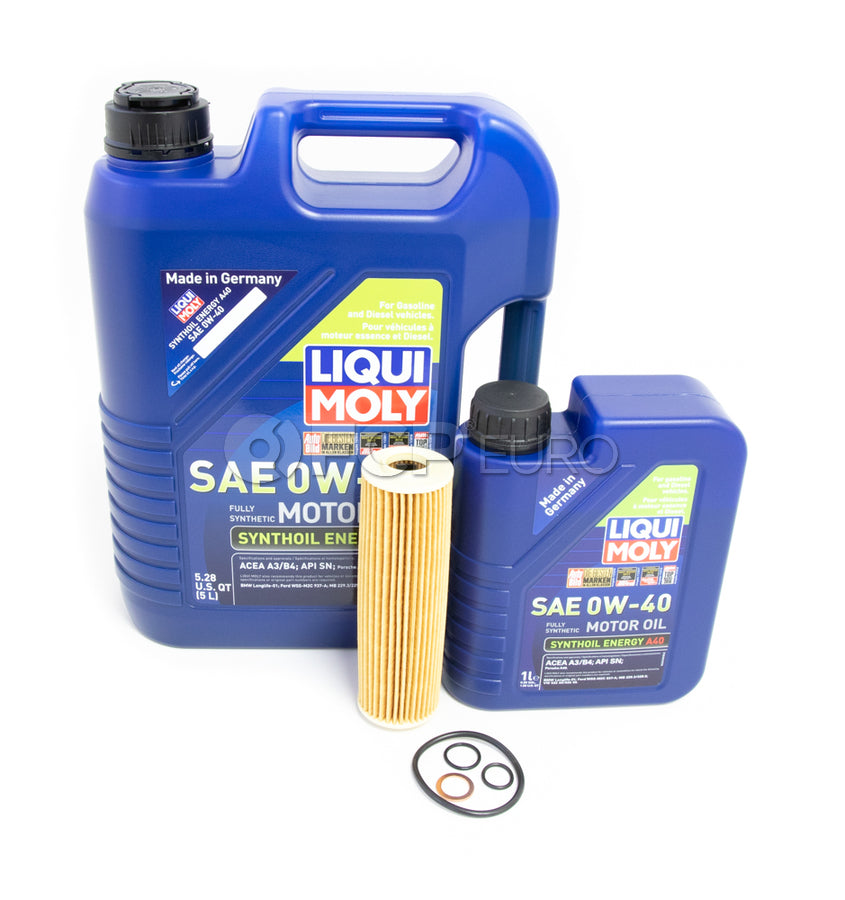 Mercedes Oil Change Kit 0W-40 - Liqui Moly 2711800509