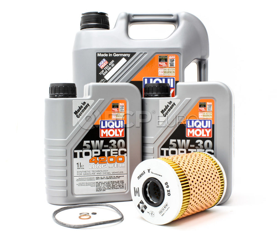 BMW Oil Change Kit - Liqui Moly/Mahle 11421730389KT1