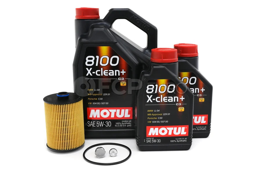 Porsche Engine Oil Change Kit (5W-30) - Motul/Hengst 92ABASEOILKT2