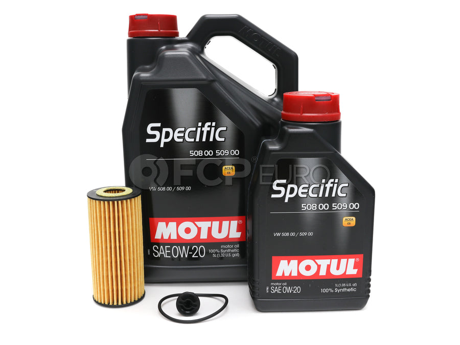 Porsche Engine Oil Change Kit (0W-20) - Motul/Hengst 95BBASEOILKT2