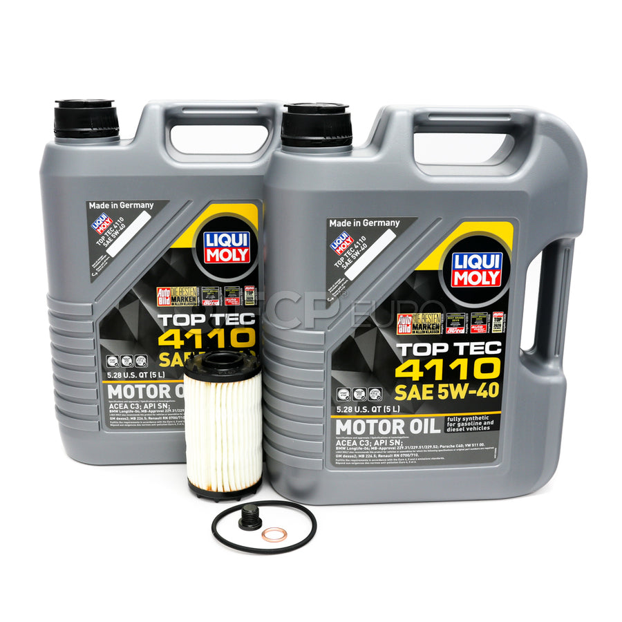 Porsche Engine Oil Change Kit (5W-40) - Liqui Moly 971OILKT3