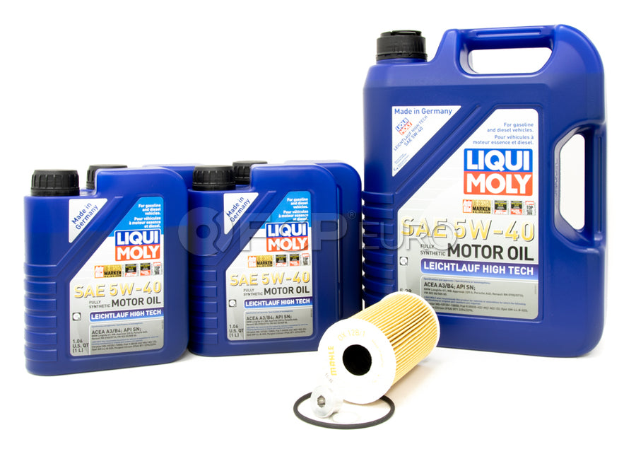 Porsche Engine Oil Change Kit (5W-40) - Liqui Moly/Mahle 9PAOILKT5