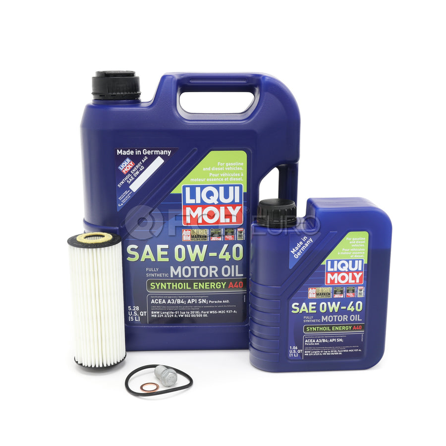 Mercedes Oil Change Kit 0W-40 - Liqui Moly 1761800800