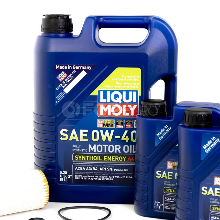 Mercedes Oil Change Kit 0W-40 - Liqui Moly 0001802609.8L - 0