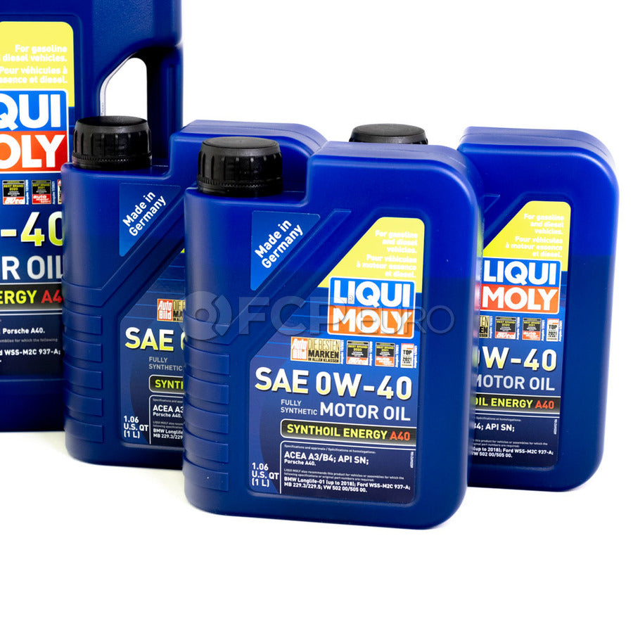 Mercedes Oil Change Kit 0W-40 - Liqui Moly 0001802609.8L