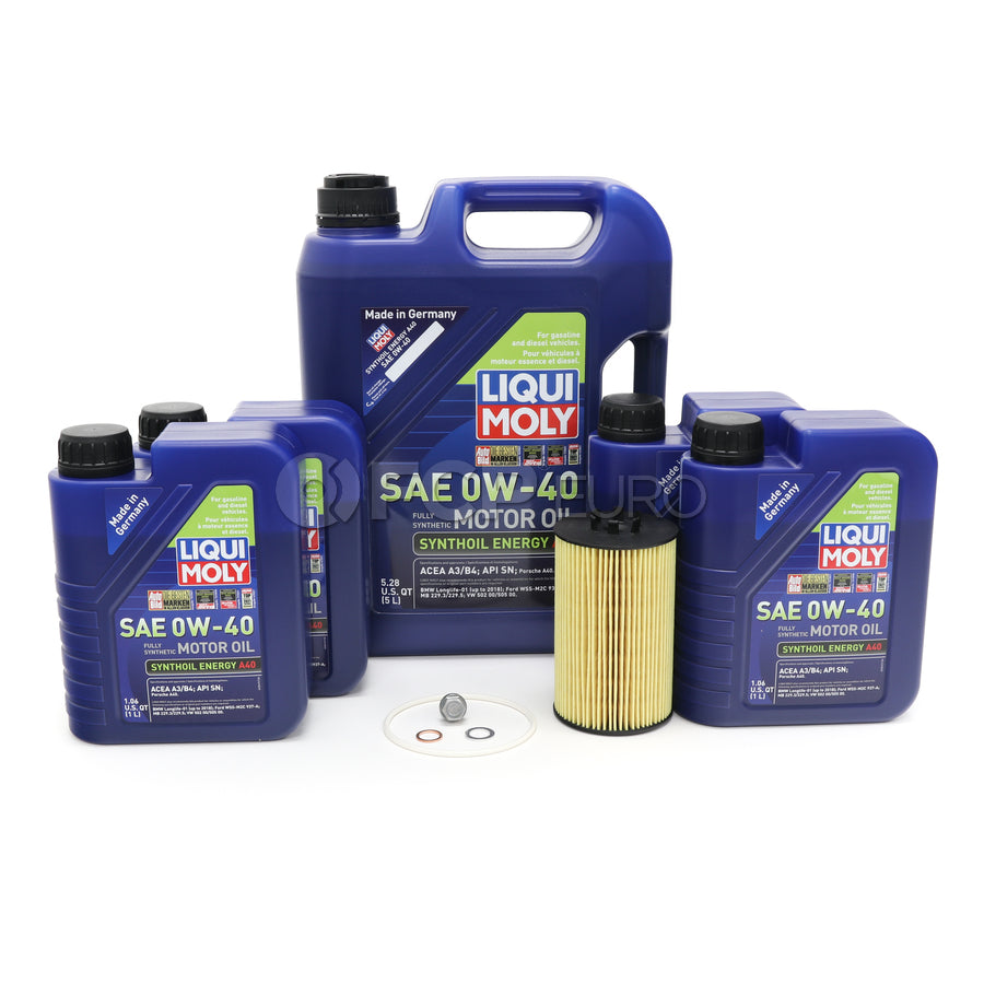 Mercedes Oil Change Kit 0W-40 - Liqui Moly 0001803009.9L