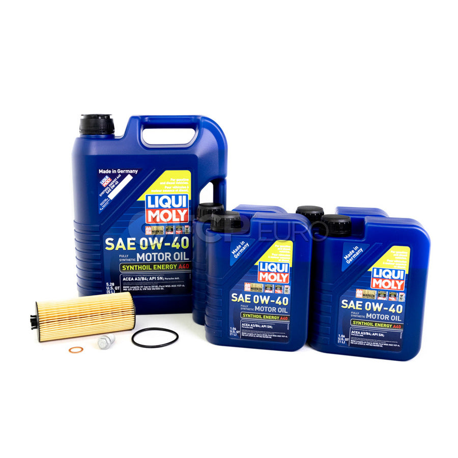 Mercedes Oil Change Kit 0W-40 - Liqui Moly 2781800009.9L.V1