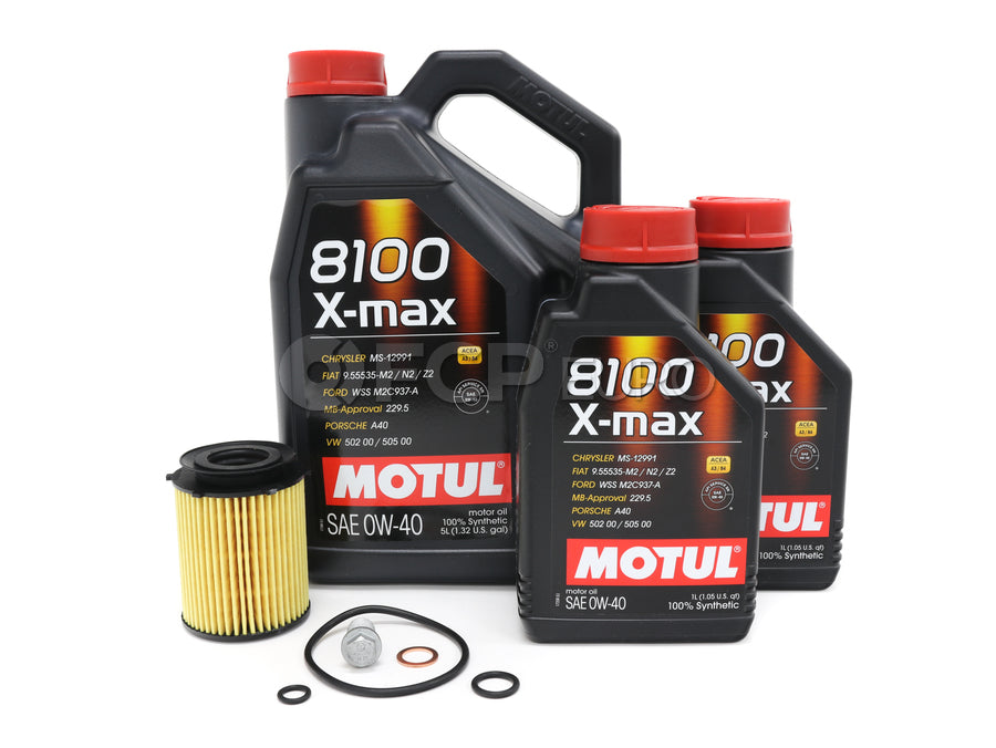 Mercedes Oil Change Kit 0W-40 - Motul X-max 2701800109.7L