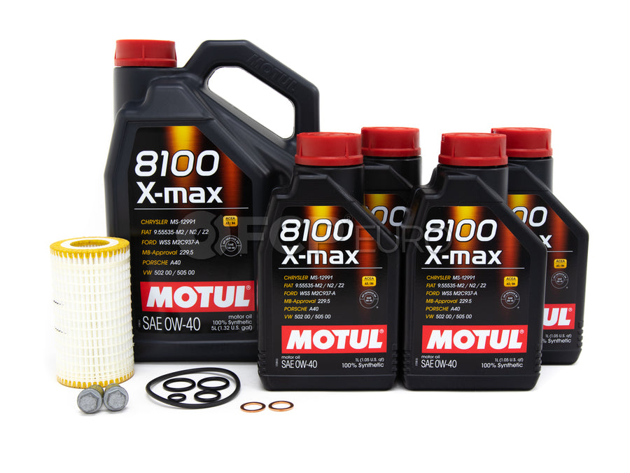 Mercedes Oil Change Kit 0W-40 - Motul X-max 0001802609.9L.AMG