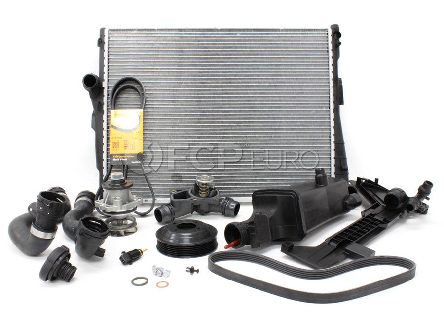 BMW E46 Cooling System Overhaul Kit - OE Supplier 376716261KT1