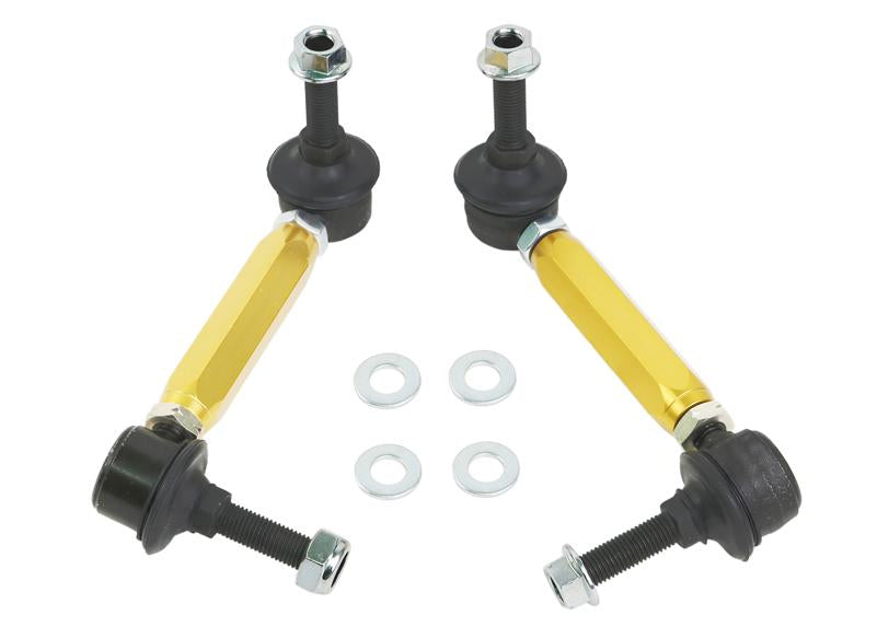 Whiteline Universal Sway Bar End Link Kit - 130-155mm Heavy Duty Adjustable - 10mm Ball Studs - 0