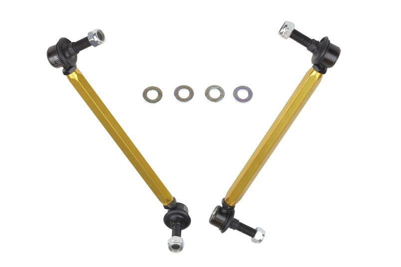 Whiteline 05+ Mustang Coupe 8cyl (Inc Shelby GT/ GT500) Front Swaybar Link Kit H/Duty Adj Steel Ball - 0